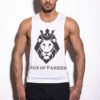 Camiseta de tirantes Blanco "Lion", Kings Of Fashion
