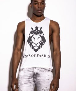 Tank Top White "Lion", Kings Of Fashion
