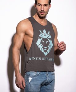 Camiseta de tirantes Gris "Lion", Kings Of Fashion