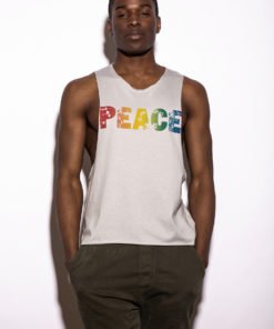 Camiseta de tirantes Gris "Peace"