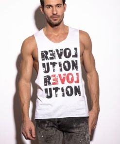 Camiseta de tirantes Blanco "Revolution", Kings Of Fashion