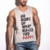 Tank Top Grey "Happy", Kings Of Fashion