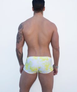 Kings of Fashion Herren Badehose Floral Mary Gold (Yellow)
