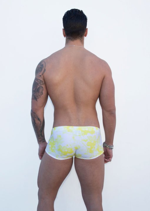Kings of Fashion Herren Badehose Floral Mary Gold (Yellow)